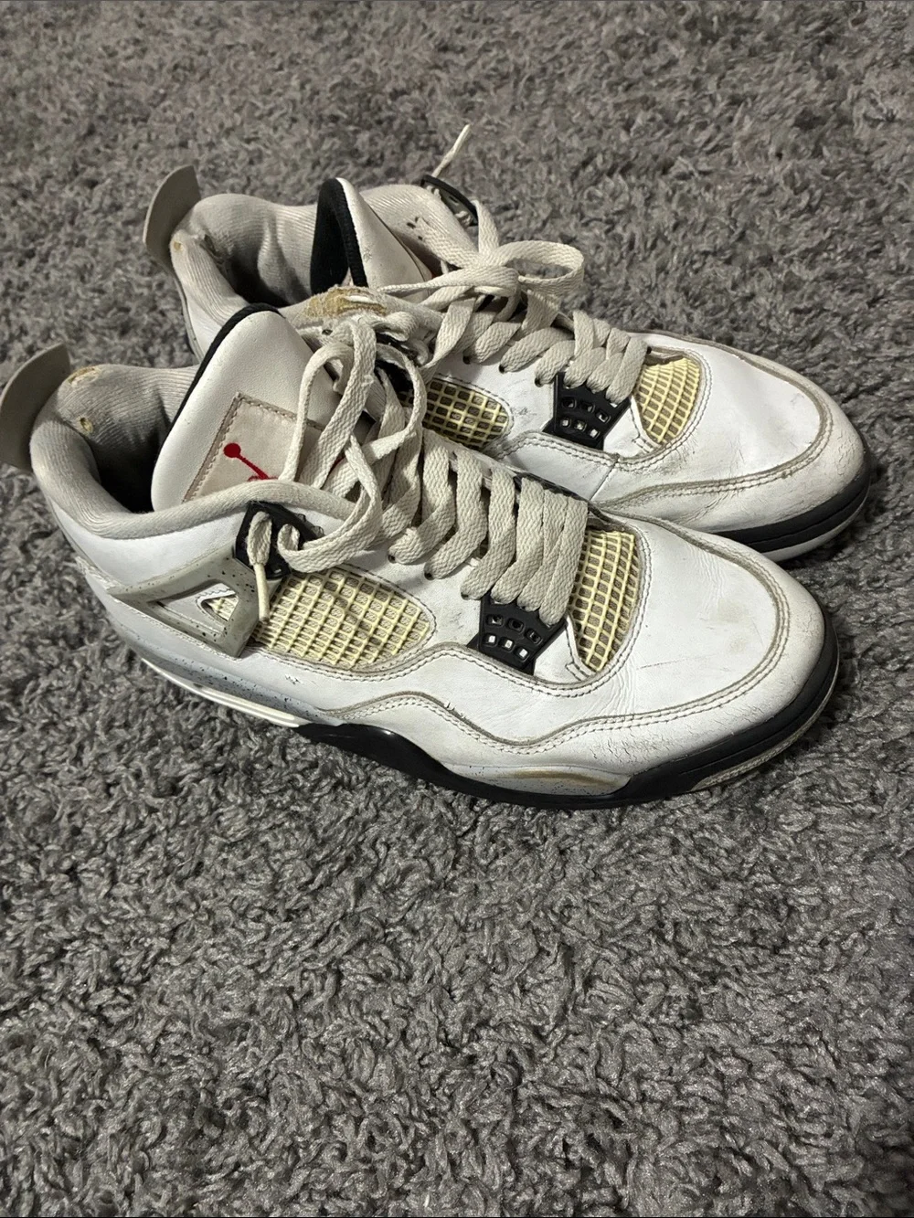 Jordan 4 white cement